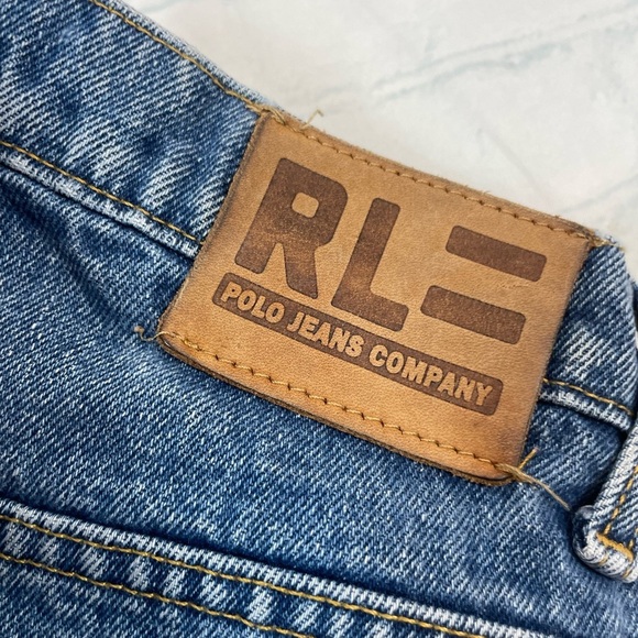 Polo Ralph Lauren men’s loose fit 67 blue jeans denim 32 x 34 classic 90’s Y2K - Picture 4 of 15